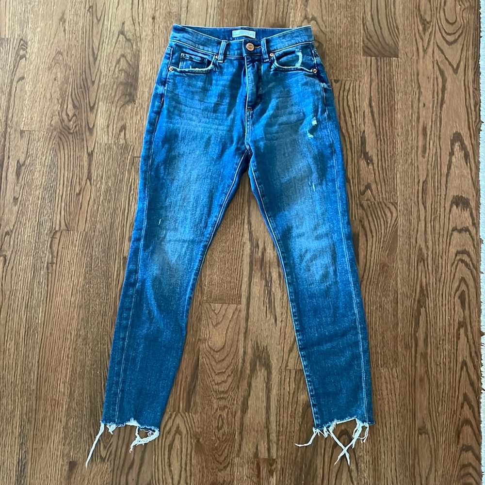 Loft High Waist Skinny Ankle Jeans size Petite 24